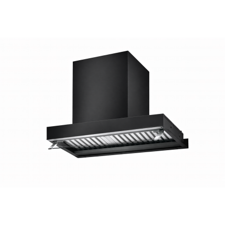 AIRFORCE F300 NoDrop BL/A/60 60cm Μαύρο Απορροφητήρας Εντοιχιζόμενος Τζάκι